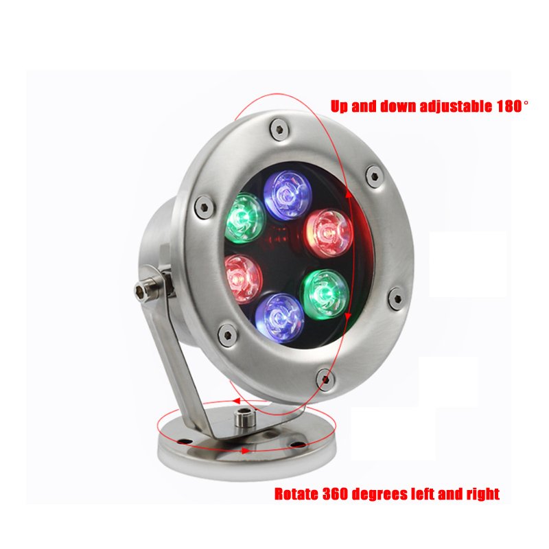 Outdoor IP68 Waterproof 12V Mini RGB LED Fountain Lights Stainless Steel Small Pool Lights For Landscape For Underwater Displays