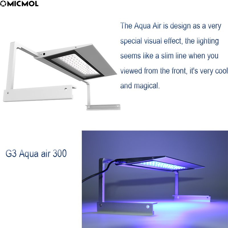 MICMOL G3 Aqua Air Full Spectrum Warm White Planted Aquarium Lights for Live Fish Planted Aquatic Tank
