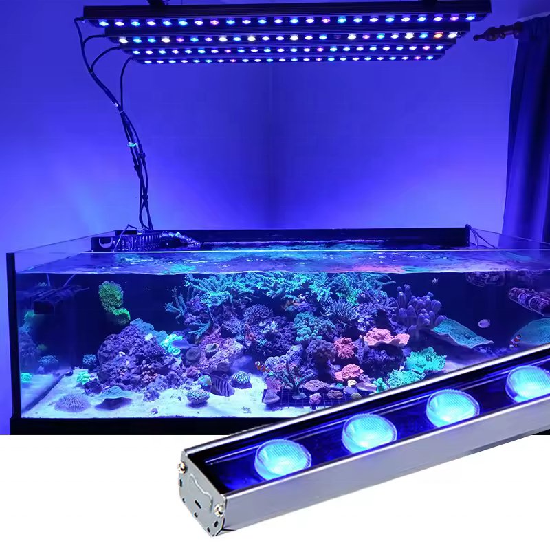 New Arrival 30W Full Spectrum LED Aquarium Light Seawater Marine For Fish Tank Reef Coral Lighting