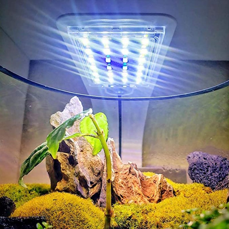 Jeneca 10W Super Slim Aquarium Fish Tank LED Light Clip Lamp Aquatic Plant Lighting X5