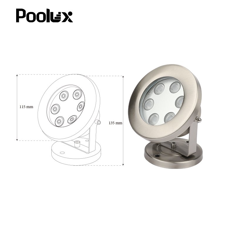IP68 RGB LED Color Changing Landscape Lighting Suitable for Pools Fountains Waterfalls Aquariums Outdoor LED Underwater Light