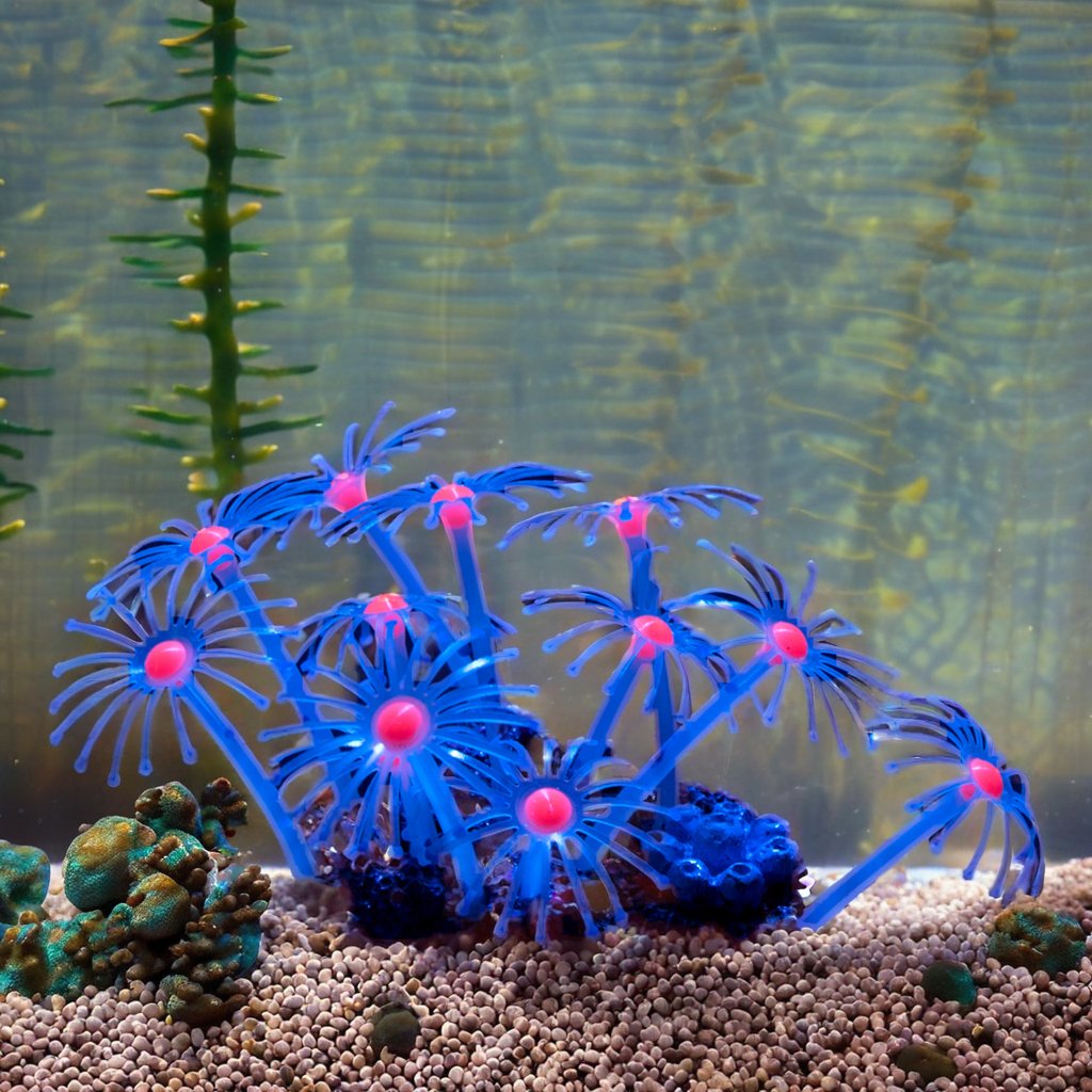 Wholesale Aquarium Accessories Luminous Artificial silicone Fish Tank Decorations Silicone coral