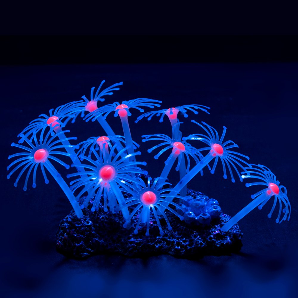 Wholesale Aquarium Accessories Luminous Artificial silicone Fish Tank Decorations Silicone coral