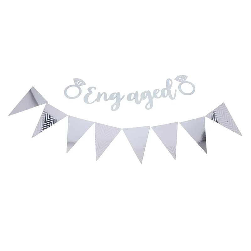 Pennant Party Flag Retro Design Graphics Can Be Customized Party Decoration Layout