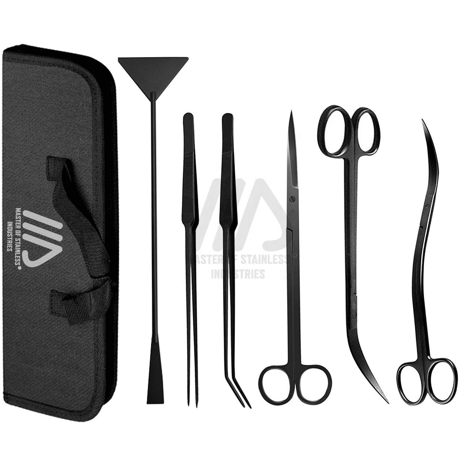 Metal Aquarium Scissors best quality Aqua scape tool kit stainless steel 2023 hot selling Aquarium Tool kit tweezers OEM