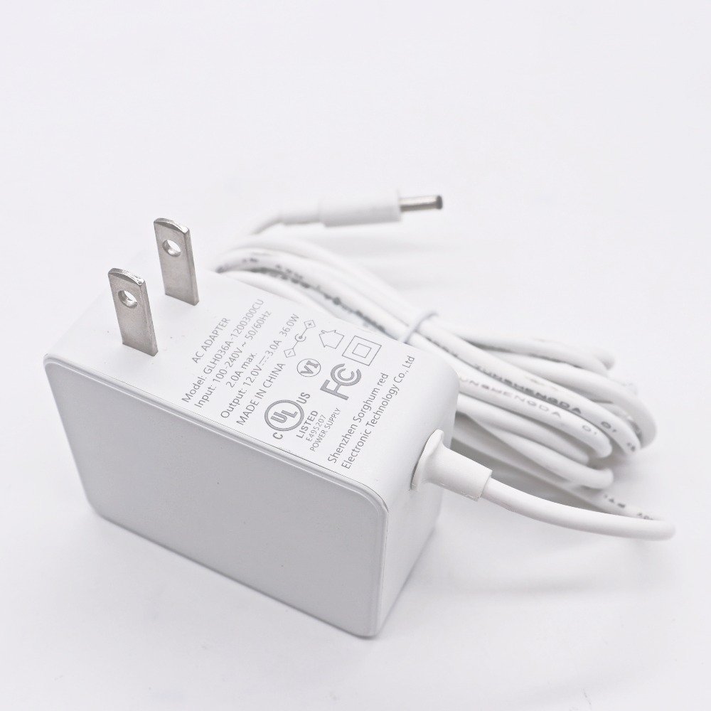 36W power adapter vertical type AC to DC US EU Uk AU certificate