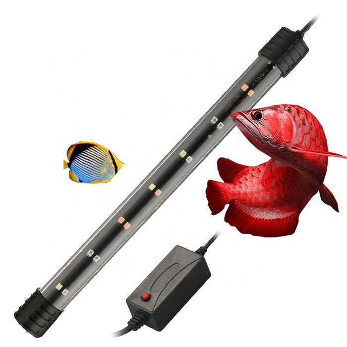 Quanlong waterproof IP68 T4 marine submersible wrgb aquarium light led color changing fish tank light led aquarium