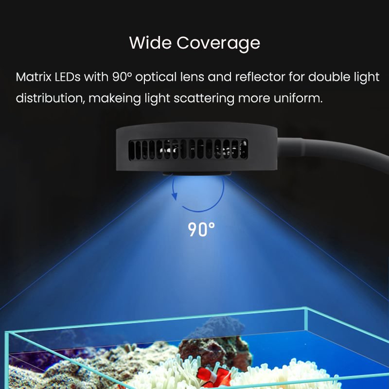 Aqua knight V2 Full Spectrum 36W LED Aquarium Light for Reef Aquariums