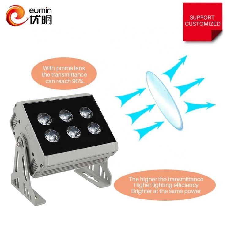 china manufacturer outdoor Aluminum ip65 50 watt rgb led flood light New large projection wall wash lamp