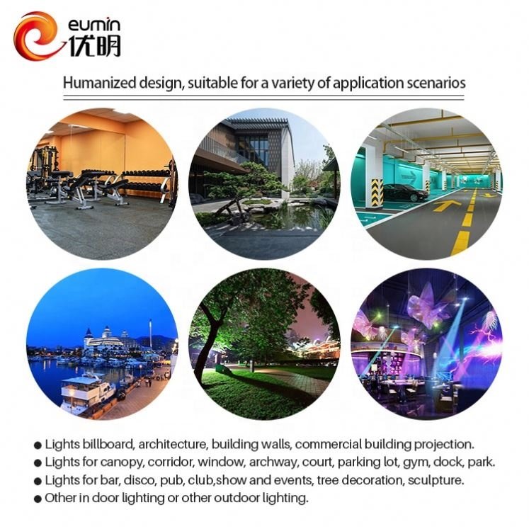 china manufacturer outdoor Aluminum ip65 50 watt rgb led flood light New large projection wall wash lamp