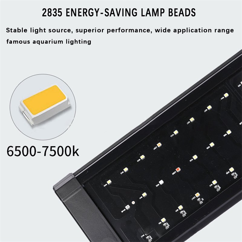 Multi-color Aquatic WRGB Aluminium Full Spectrum Color Planted Led Aquarium Lamps Waterproof Reef Tank Light