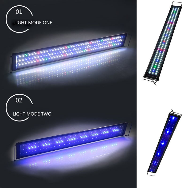 Multi-color Aquatic WRGB Aluminium Full Spectrum Color Planted Led Aquarium Lamps Waterproof Reef Tank Light
