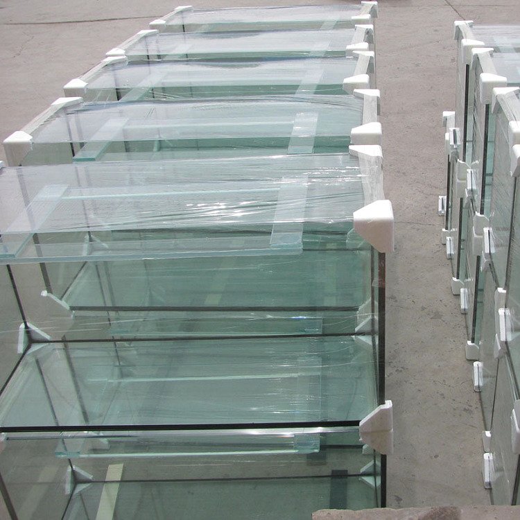 Custom size 5 in 1 ultra clear curved glass aquarium tank