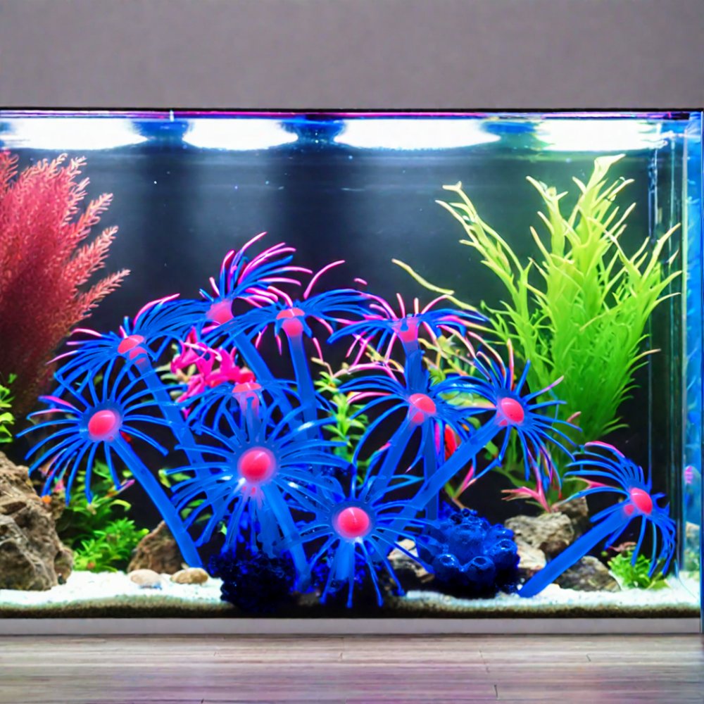 wholesales Aquarium Decoration Silicone Plants Aquarium Accessories Artificial Luminous Plants for fish tank decoration