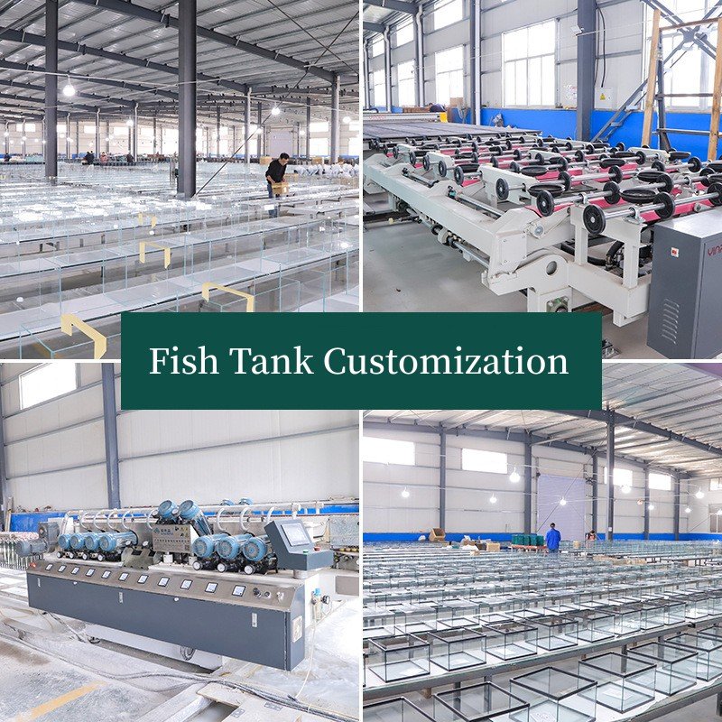 Factory Wholesale OEM Fish Tank Aquarium Fish Tank Customized Ultra Clear Glass Fish Tank