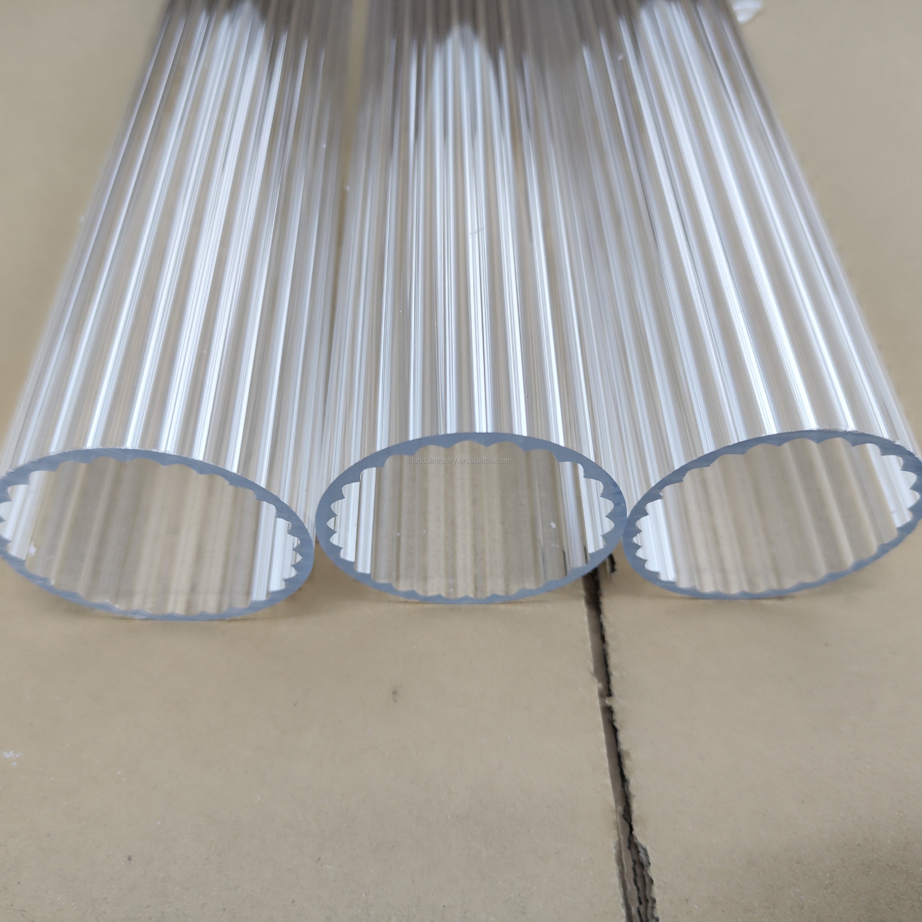 LANDU PMMA Special shaped diffuse acrylic tube frosted PC tube polycarbonate tube
