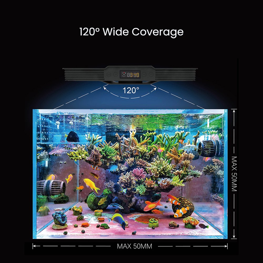 AQUA KNIGHT V3 Sunrise and Sunset Timer LED Aquarium Light for Fish Tank Reef Aquariums