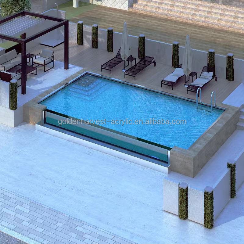 30-year Warranty Large Acrylic Clear Glass Pond Massage Swimming Pool Outdoor