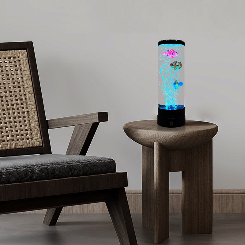 New large simulation jellyfish light USB colorful LED color changing home desktop atmosphere night light
