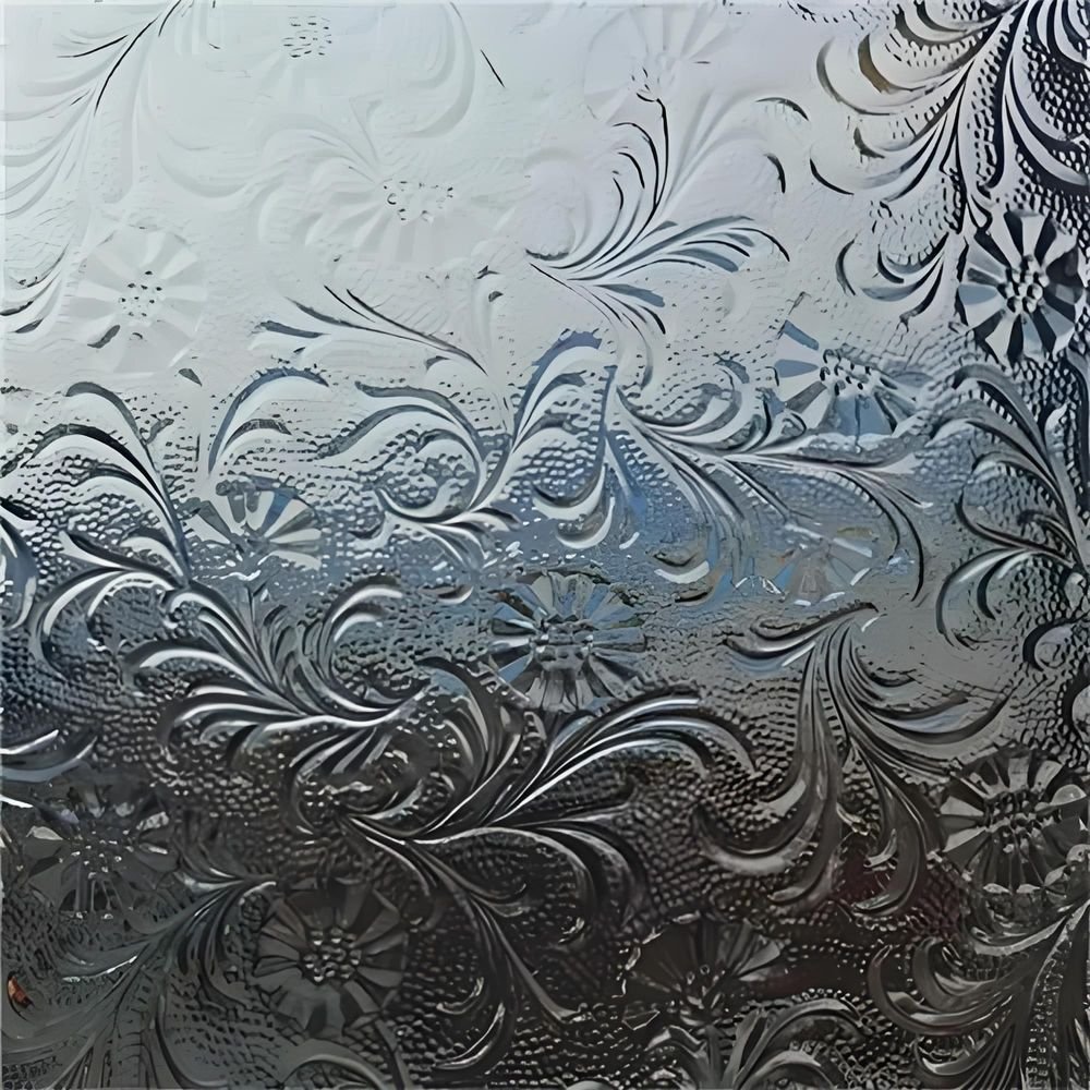 Hot Selling Tempered Toughened Colored Pattern Glass Industrial Interior Curtain Walls Bedrooms Villas Decorative Painted Glass