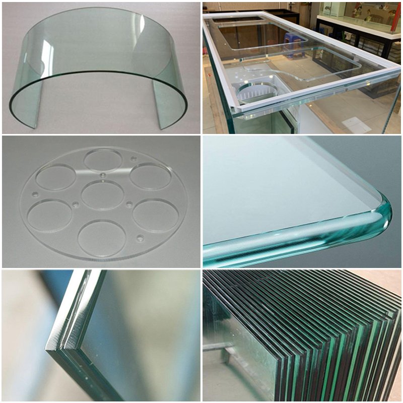 Factory Direct Sales Customized Tempered Antiskid Transparents Color Glass Sheets For Aquarium