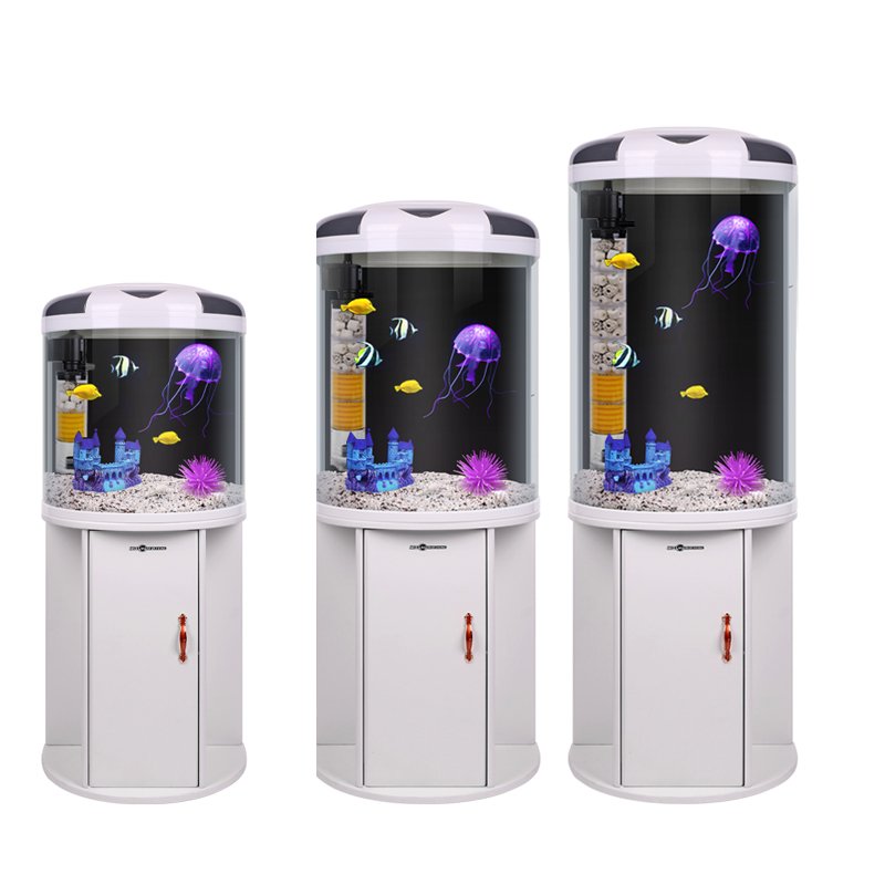 Wholesale Custom color aquarium ultra white glass fish tank Best price portable filter home aquarium tank