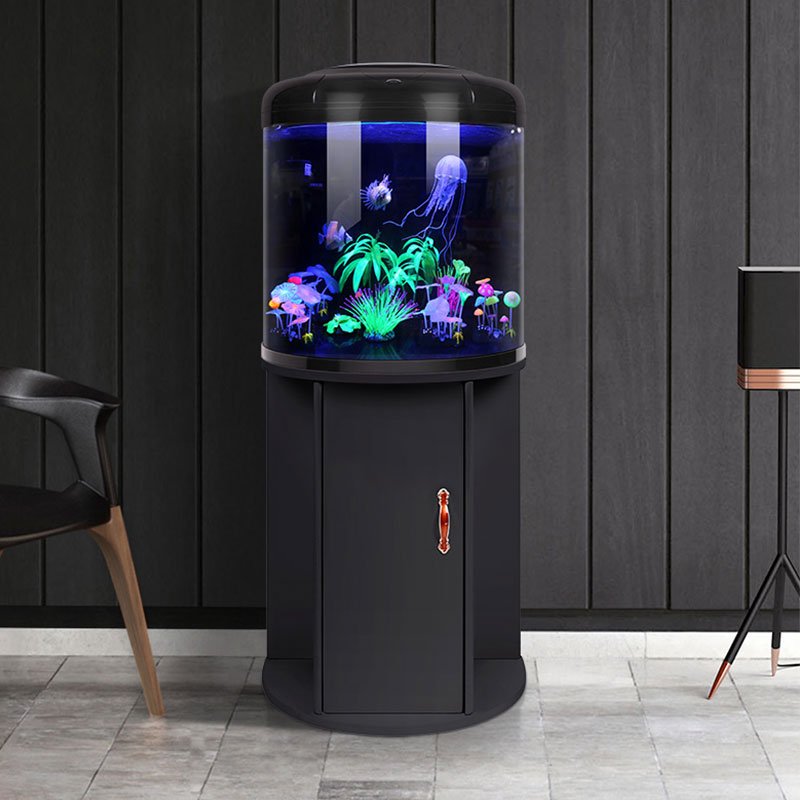 Wholesale Custom color aquarium ultra white glass fish tank Best price portable filter home aquarium tank