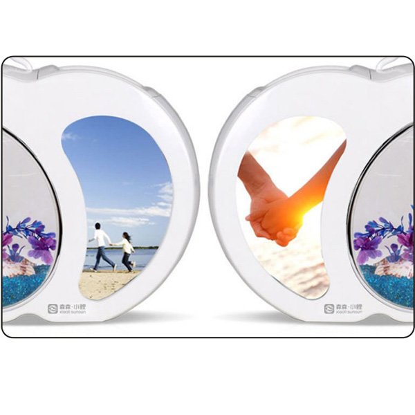 SUNSUN XYA/XYB Series Acrylic View Aquarium Small Fish Tank With Gradient LED Light DIY Photos For Home Office