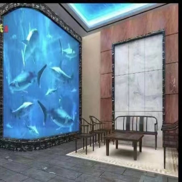 Manufacturer Customized 180MM Thick Lar Durable Acrylic Curved Panels for Indoor Aquarium