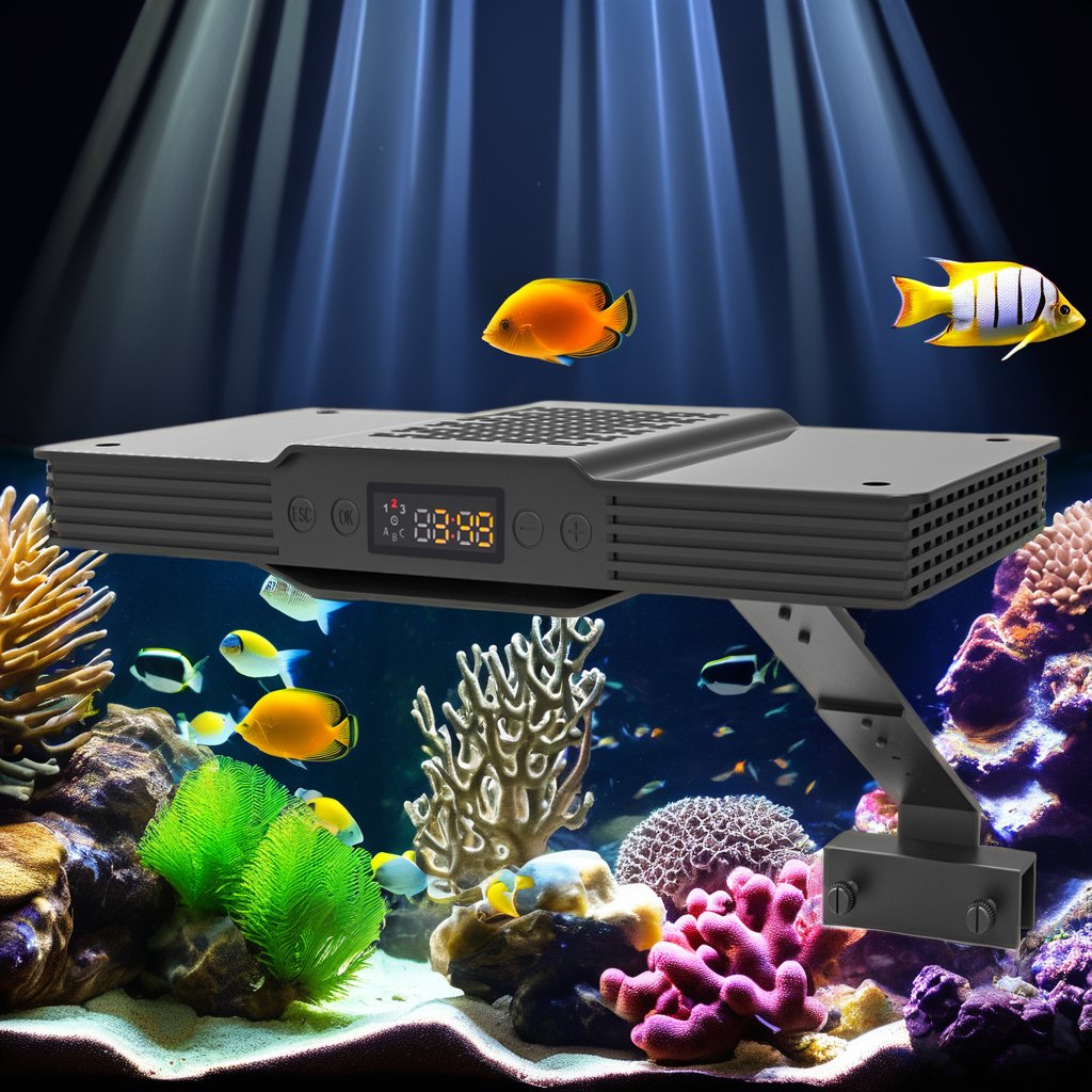 2023 New Arrival Aqua Knight V3 75W Full Spectrum LED Aquarium Lamp Changeable Emitting Color for Saltwater Coral Reef Light