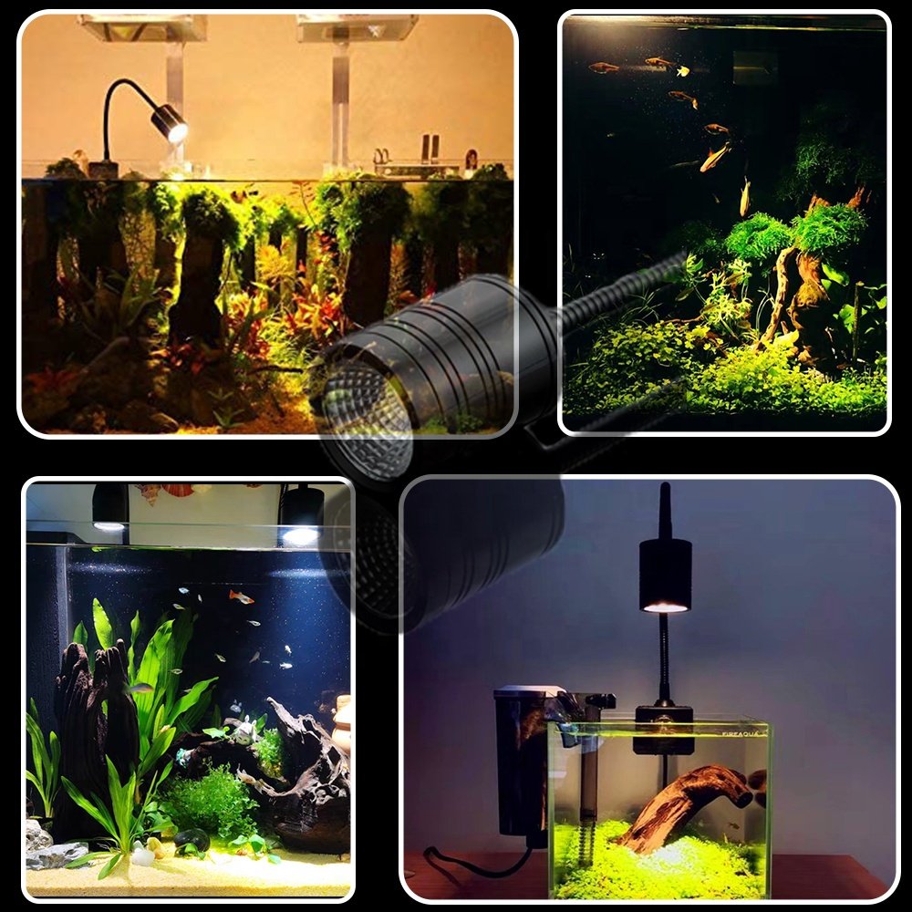 COB LED Aquarium Spotlights Freshwater Aquarium Moss Grow Lights 3Watt 5Watt Freshwater Planted Aquarium South Africa tank