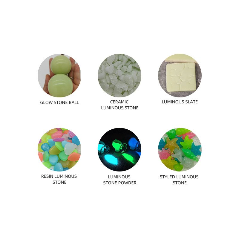 High Quality Landscape Garden Glowing Luminous Glasses Stones Glow In The Dark Pebbles Stone Luminous