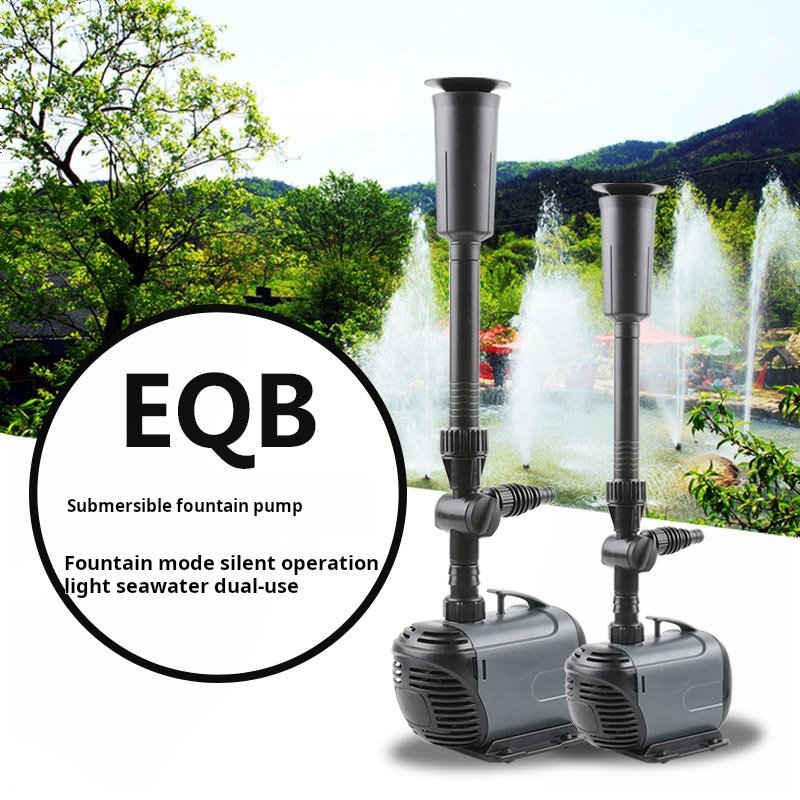 Pond pumping fountain pump garden garden fish pond submersible pump landscape fountain multiple sprinklers