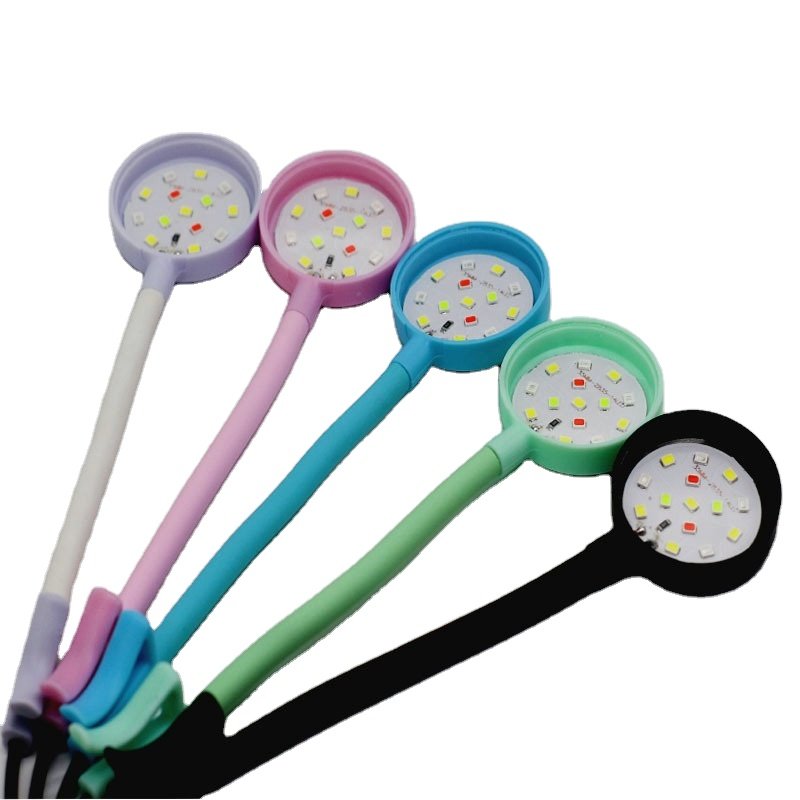 Fish tank small clip lamp mini led usb plug lighting highlight aquarium water plant lamp fill light transparent clip lamp