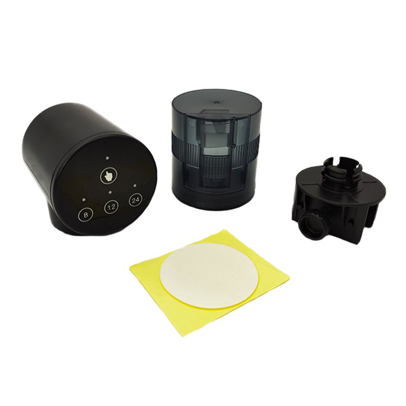 Customized Factory Direct Automatic Fish Feeder 200ml Capacity Timer Plastic Smart Fish Turtle Food Feeder for Aquarium