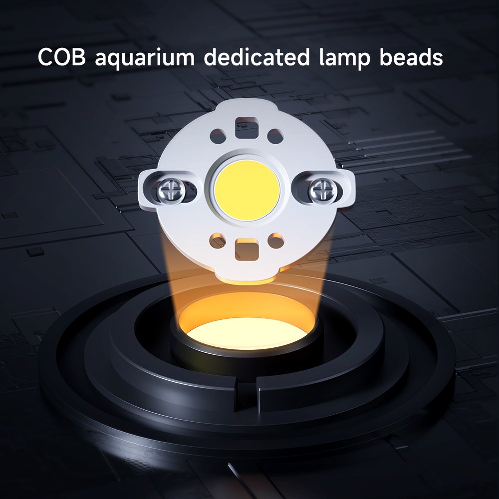 YEE Aluminum Aquatic Coral Reef Tank Light 360 adjustable Seawater Marine Waterproof LED Full Spectrum Aquarium Light