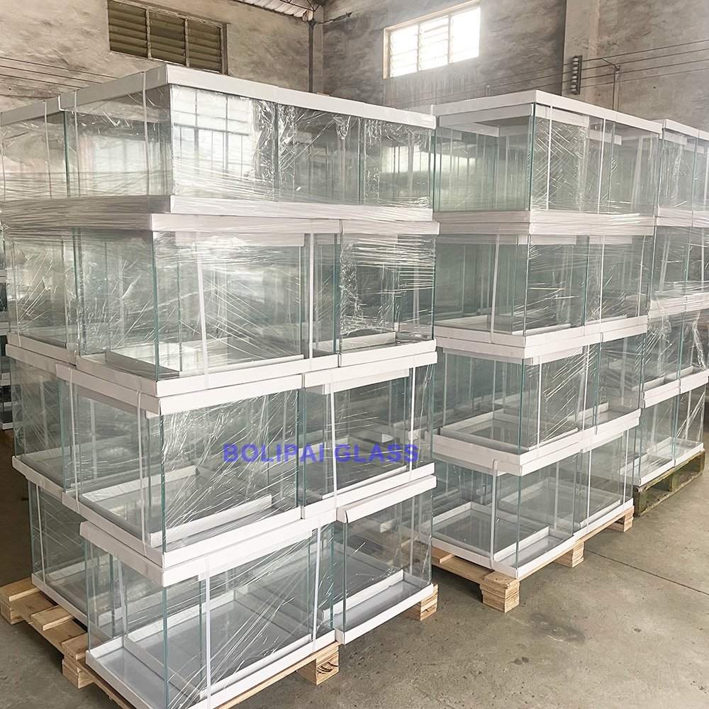 Factory 5 in 1 different size ultra clear glass fish tank 30 Gallon Beta fish tank