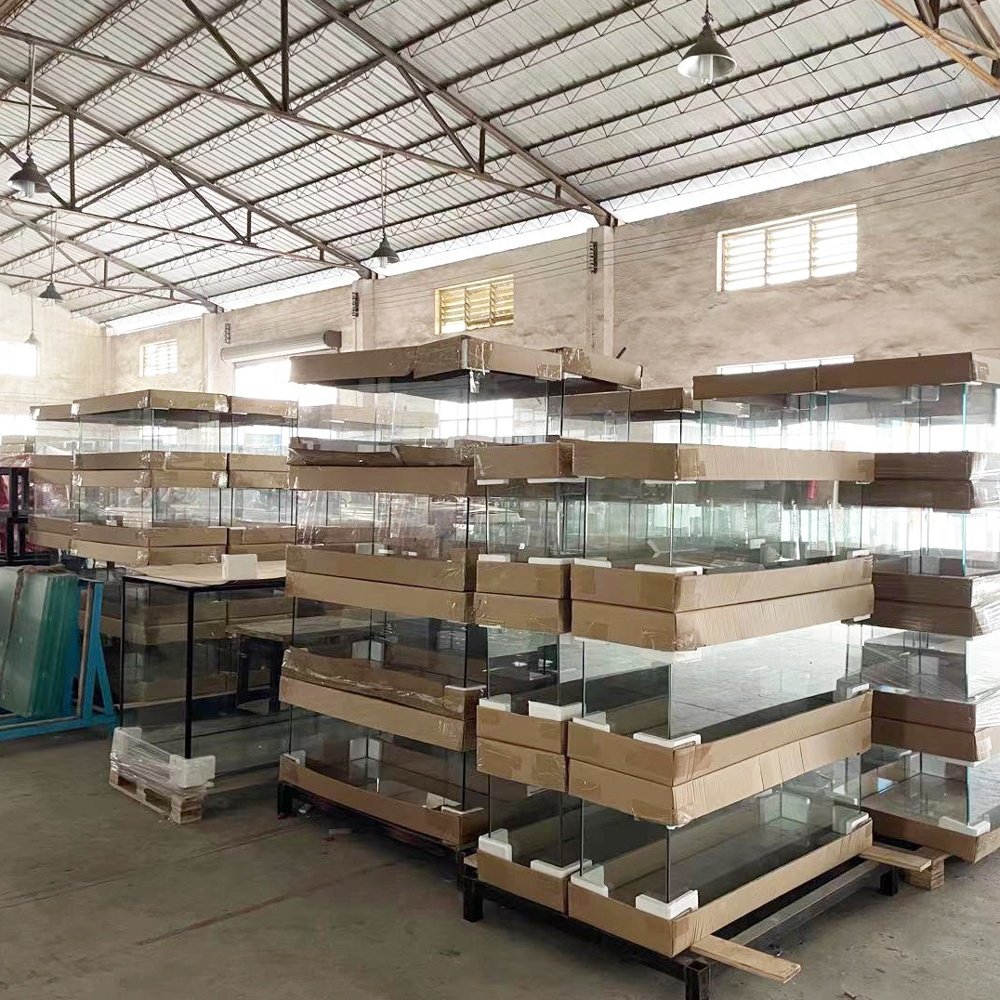 Factory 5 in 1 different size ultra clear glass fish tank 30 Gallon Beta fish tank