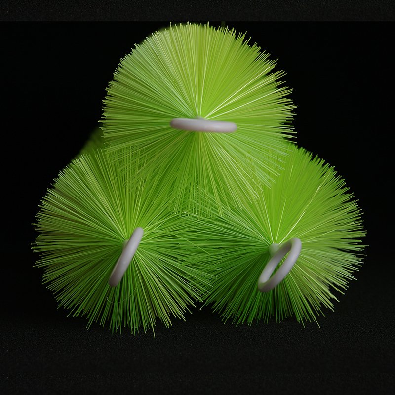 Fish pond filter brush, filter material brush, sunflower pond bottom filter, aquarium filter material, filter material brush