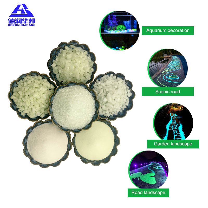 Glowing Bright Pebble Stone Terrazzo Floor Cobble Garden Landscape Night Glow Artificial Cobble for Outdoor Use