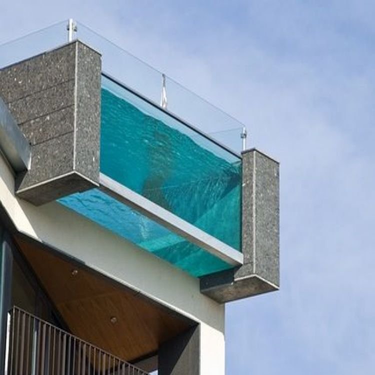 Luxurious Sky Pool Custom Ground Acrylic Outdoor Swimming Pool with Moulding Processing