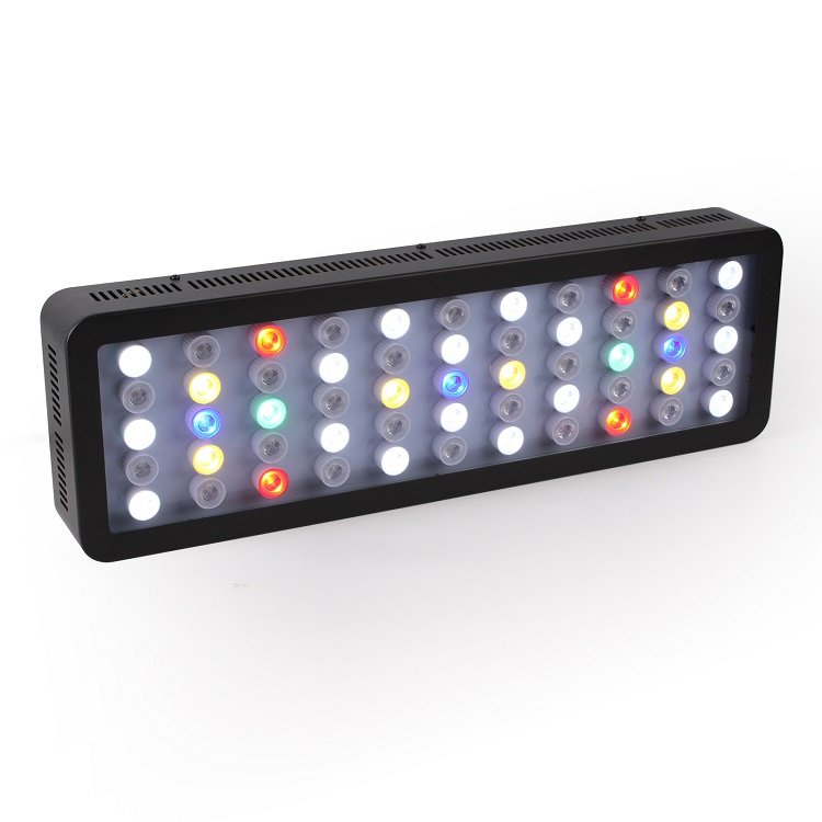 165w real power wireless control with 7-colors Multi spectrum aquarium light for reef aquariums
