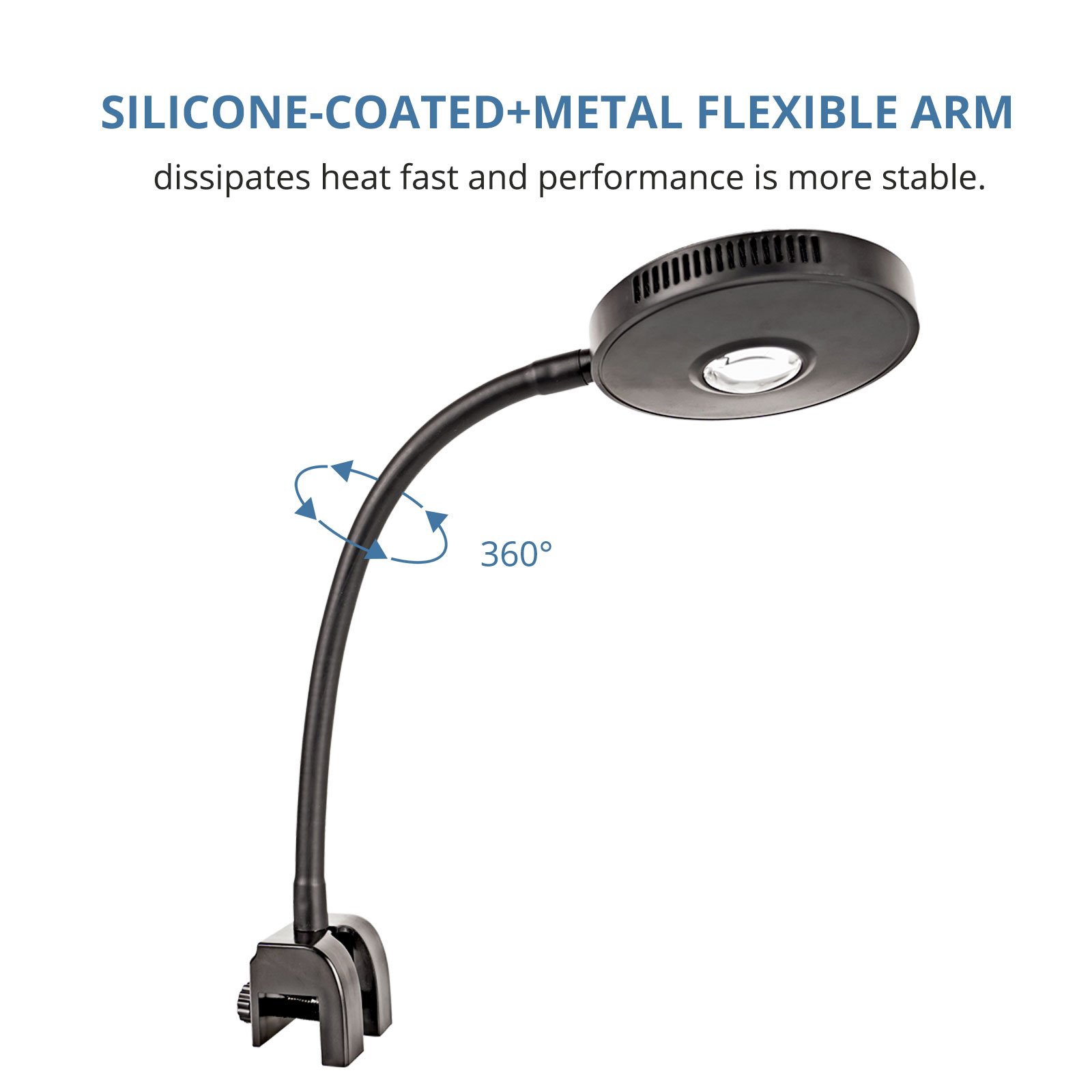 24W LED Aquarium Light with IP44 Rating for Seawater Plants