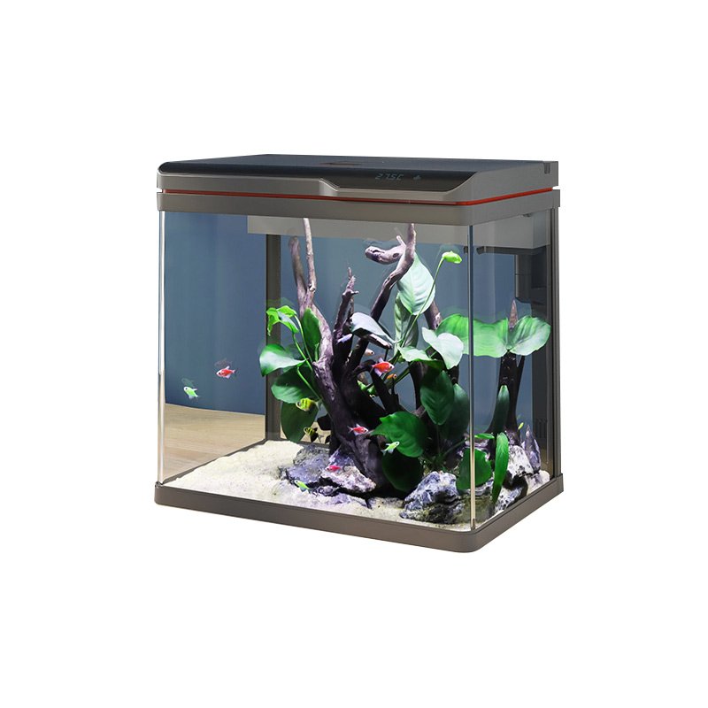 SUNSUN Wholesale Custom Aquarium Clear Fish Tank Small Glass Aquarium with Fllter and Led Lighting
