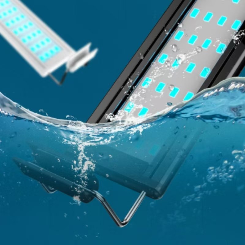 Boyid Small fish tank light LED stand straw tank aquarium light four rows of color-changing lights