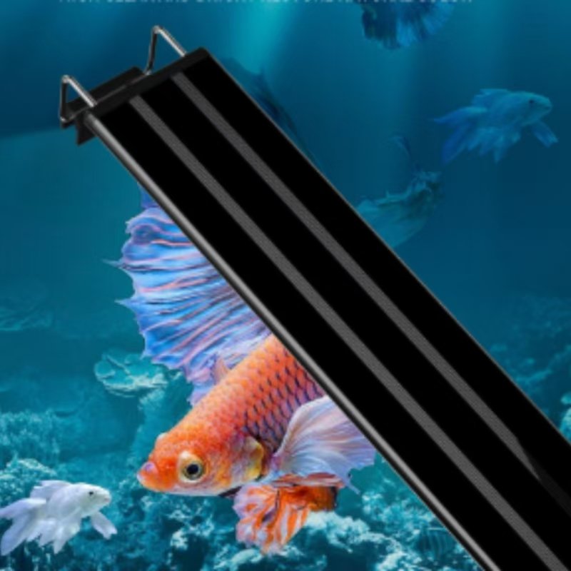 Boyid Small fish tank light LED stand straw tank aquarium light four rows of color-changing lights