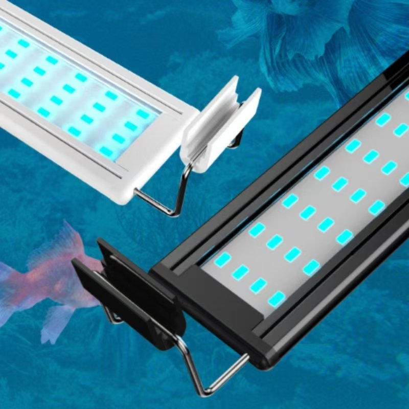 Boyid Small fish tank light LED stand straw tank aquarium light four rows of color-changing lights