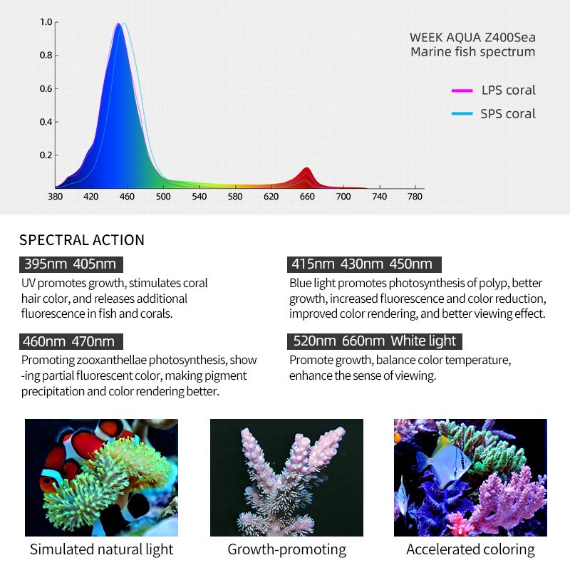 Wholesale Marine Aquarium Accessory WEEKAQUA Z250Sea LED A7 Reef Lighting Ocean Wave Lamp For Reef Tank Aquarium