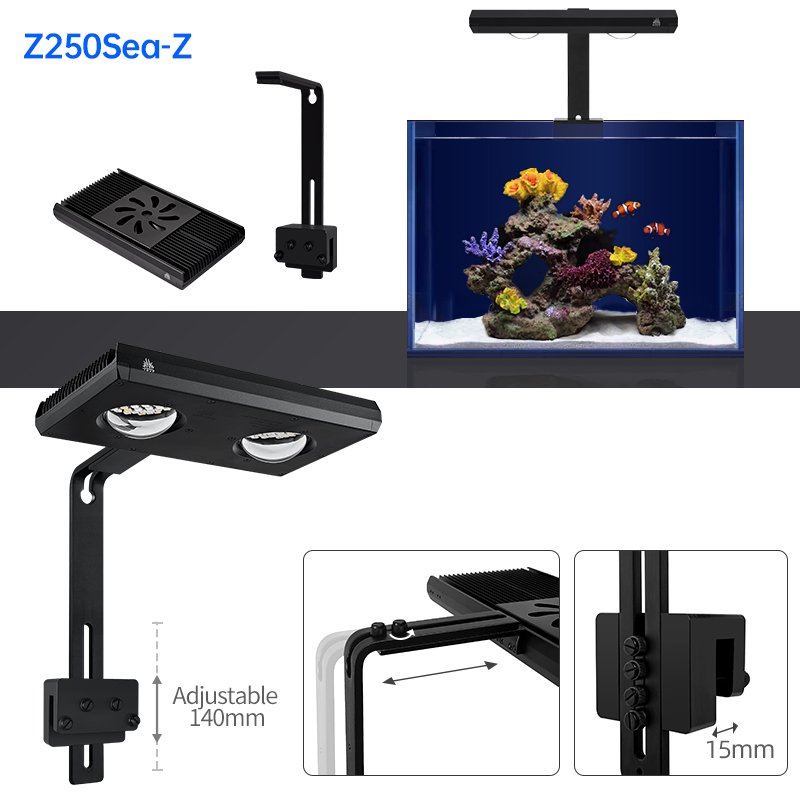 Wholesale Marine Aquarium Accessory WEEKAQUA Z250Sea LED A7 Reef Lighting Ocean Wave Lamp For Reef Tank Aquarium
