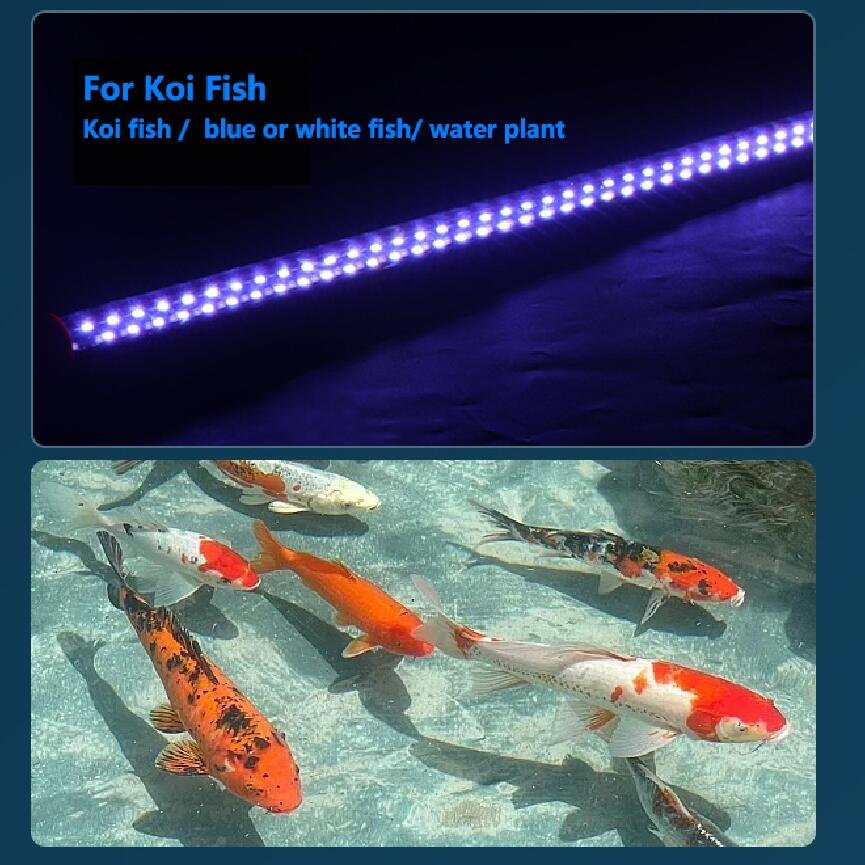 T8 LED aquarium tube light full spectrum for fish tank red arowana koi color changeable parrot fish tropical fish light